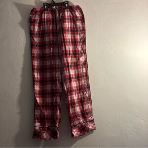 Victoria's Secret Red and Black Plaid Pajama pants Size small